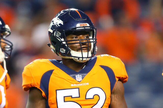 Corey Nelson with the Broncos in 2017. Credit: Mark J. Rebilas, USA TODAY Sports.
