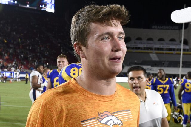 Drew Lock. Credit: Kevin Kuo, USA TODAY Sports.