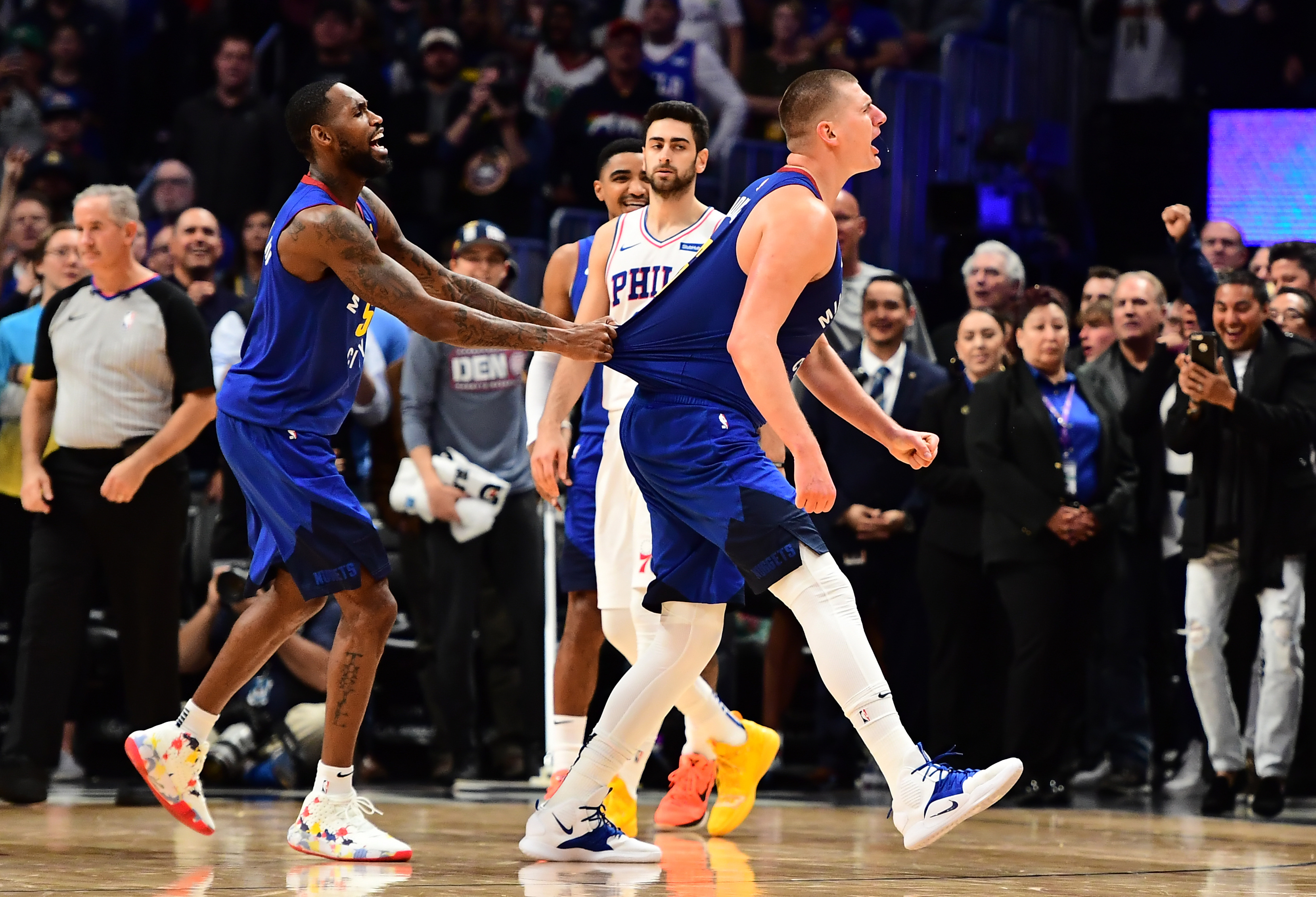 NBA: Philadelphia 76ers at Denver Nuggets