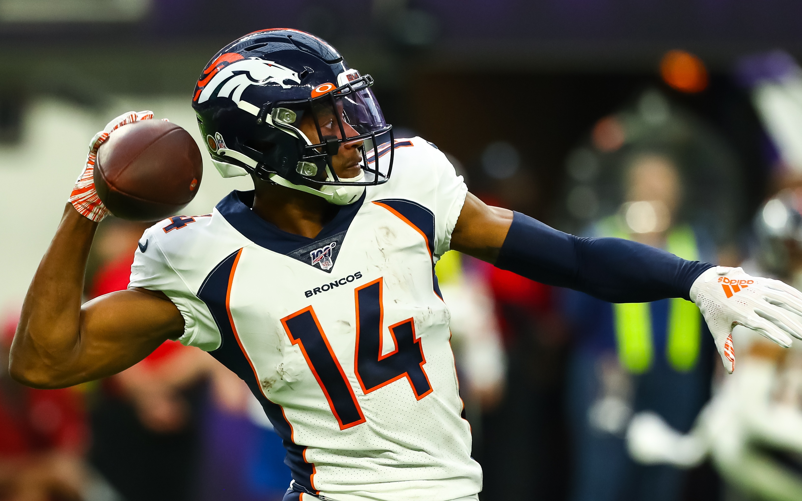 USATSI_13680248 Cropped Courtland Sutton throws the ball for a huge gain. Credit: David Berling, USA TODAY Sports.