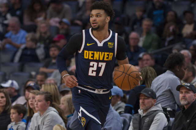 Denver Nuggets guard Jamal Murray (27) during the first half against the Memphis Grizzlies at FedExForum.