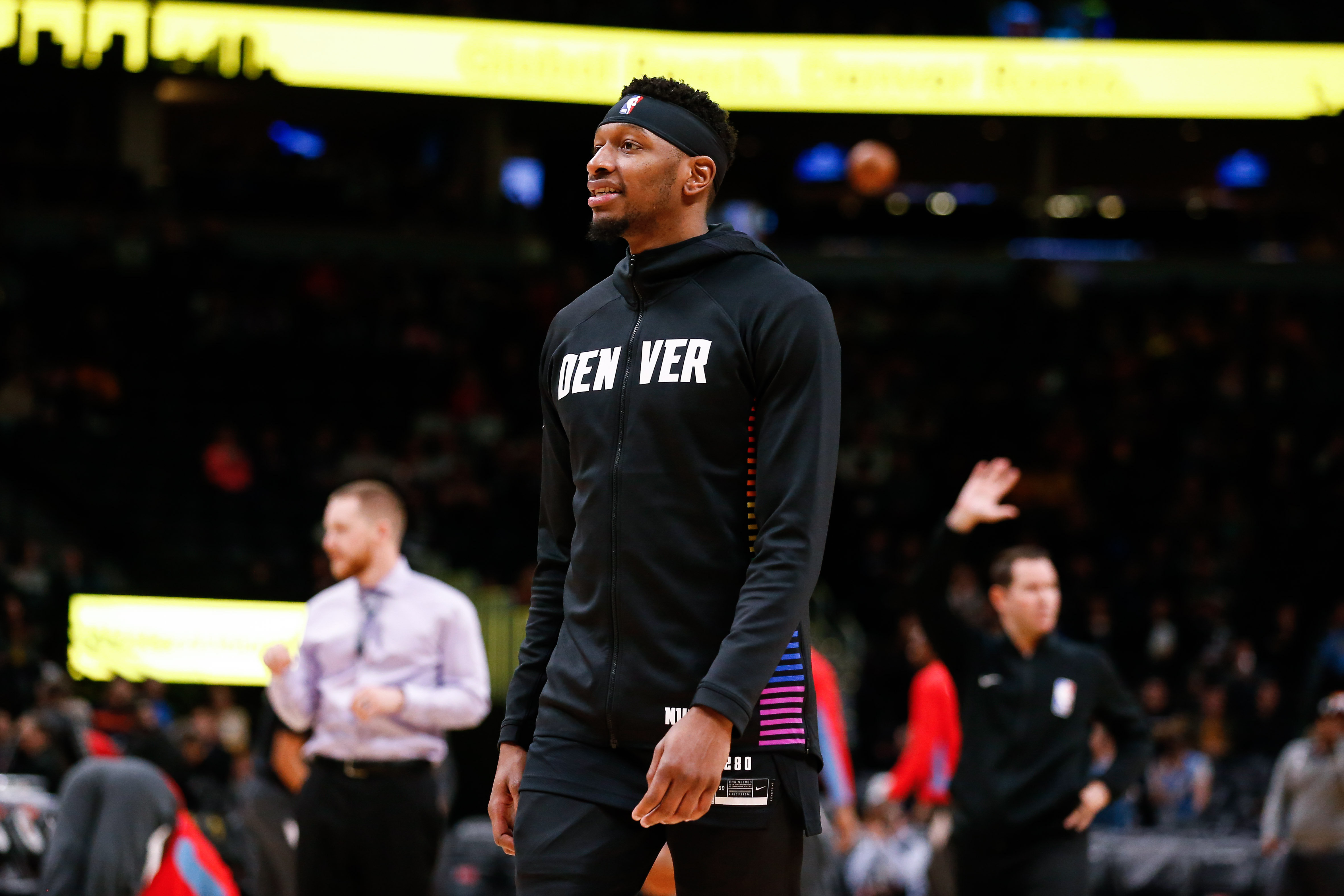 NBA: Sacramento Kings at Denver Nuggets Denver Nuggets forward Torrey Craig (3) before the game against the Sacramento Kings at the Pepsi Center.