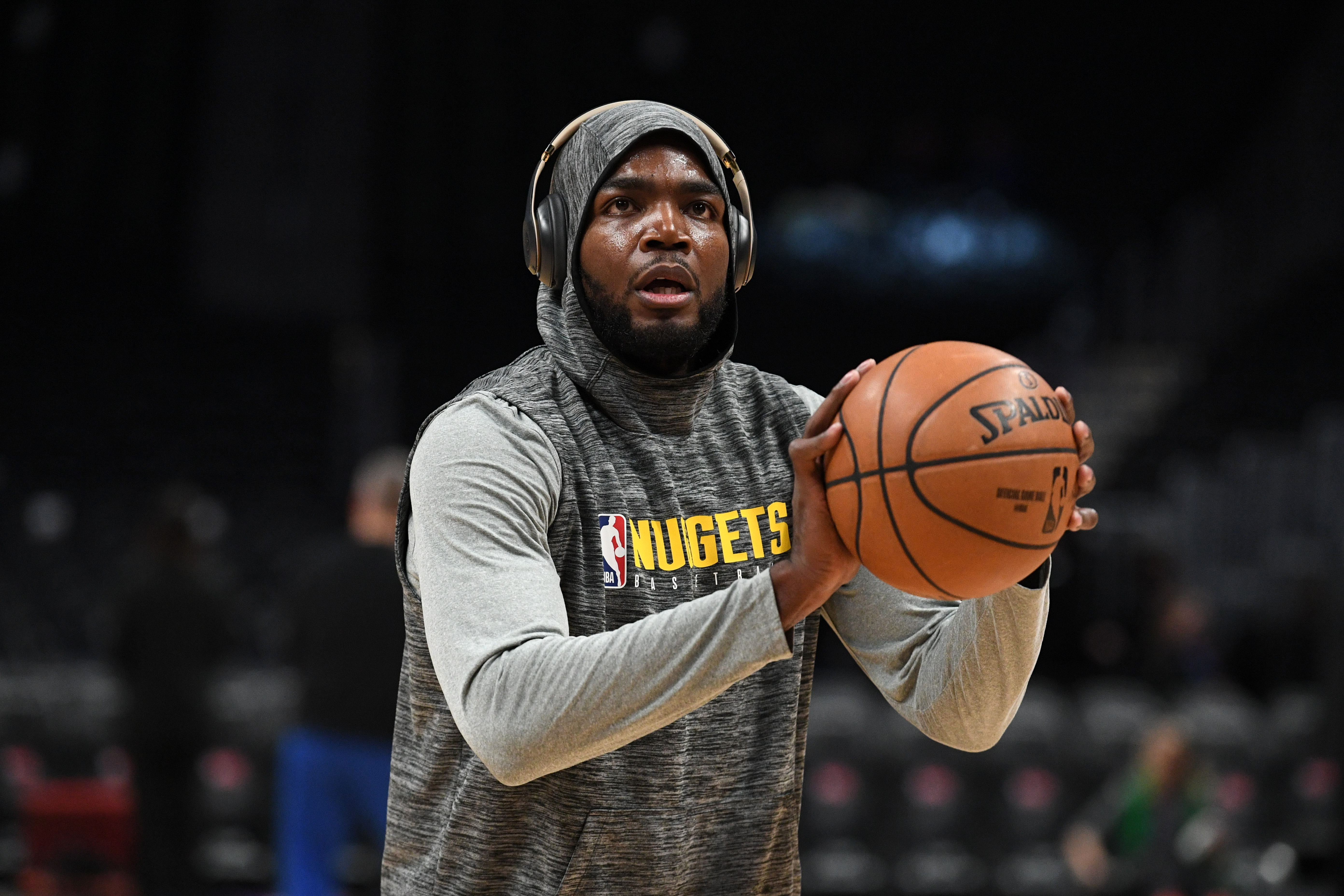 NBA: Orlando Magic at Denver Nuggets Denver Nuggets forward Paul Millsap (4) warms up before a game Orlando Magic at the Pepsi Center.