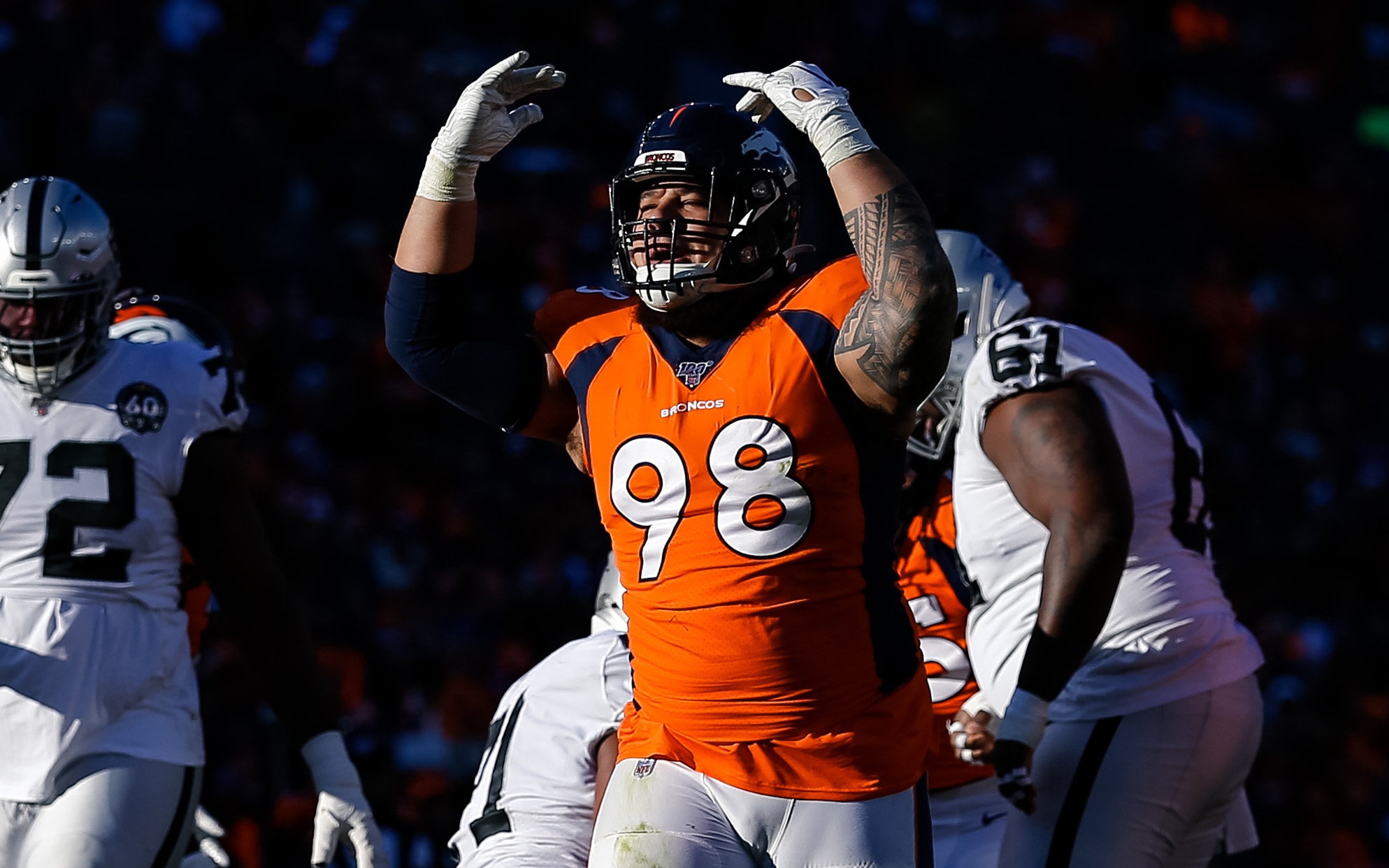 DL Mike Purcell earns best PFF grade of any Denver Bronco in the 2019  preseason - Sports Illustrated Mile High Huddle: Denver Broncos News,  Analysis and More