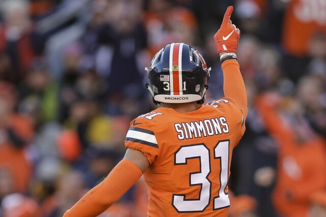 Justin Simmons was franchise tagged recently for $11.15 million. Credit: Isiah J. Downing, USA TODAY Sports.