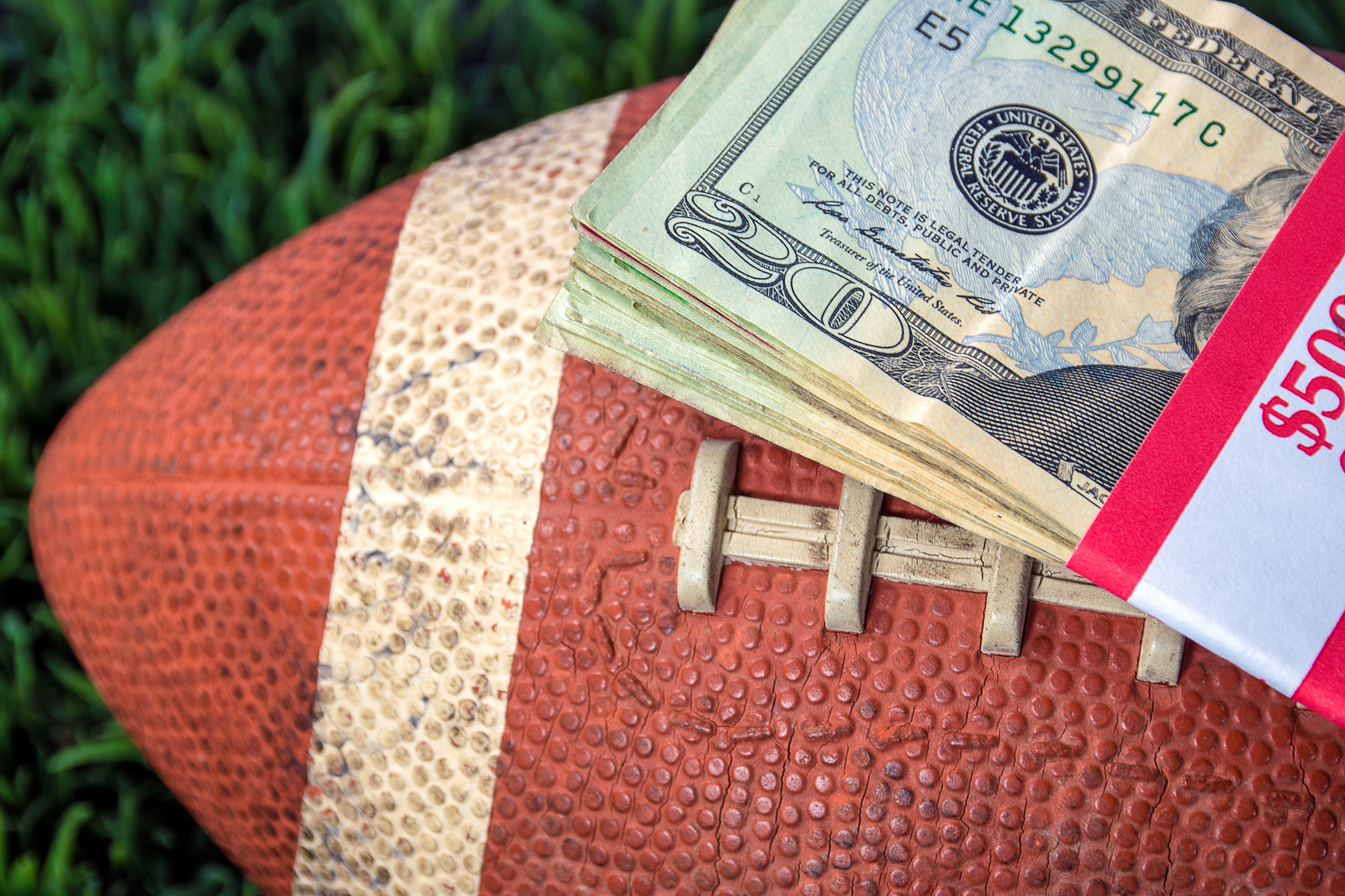 money on football