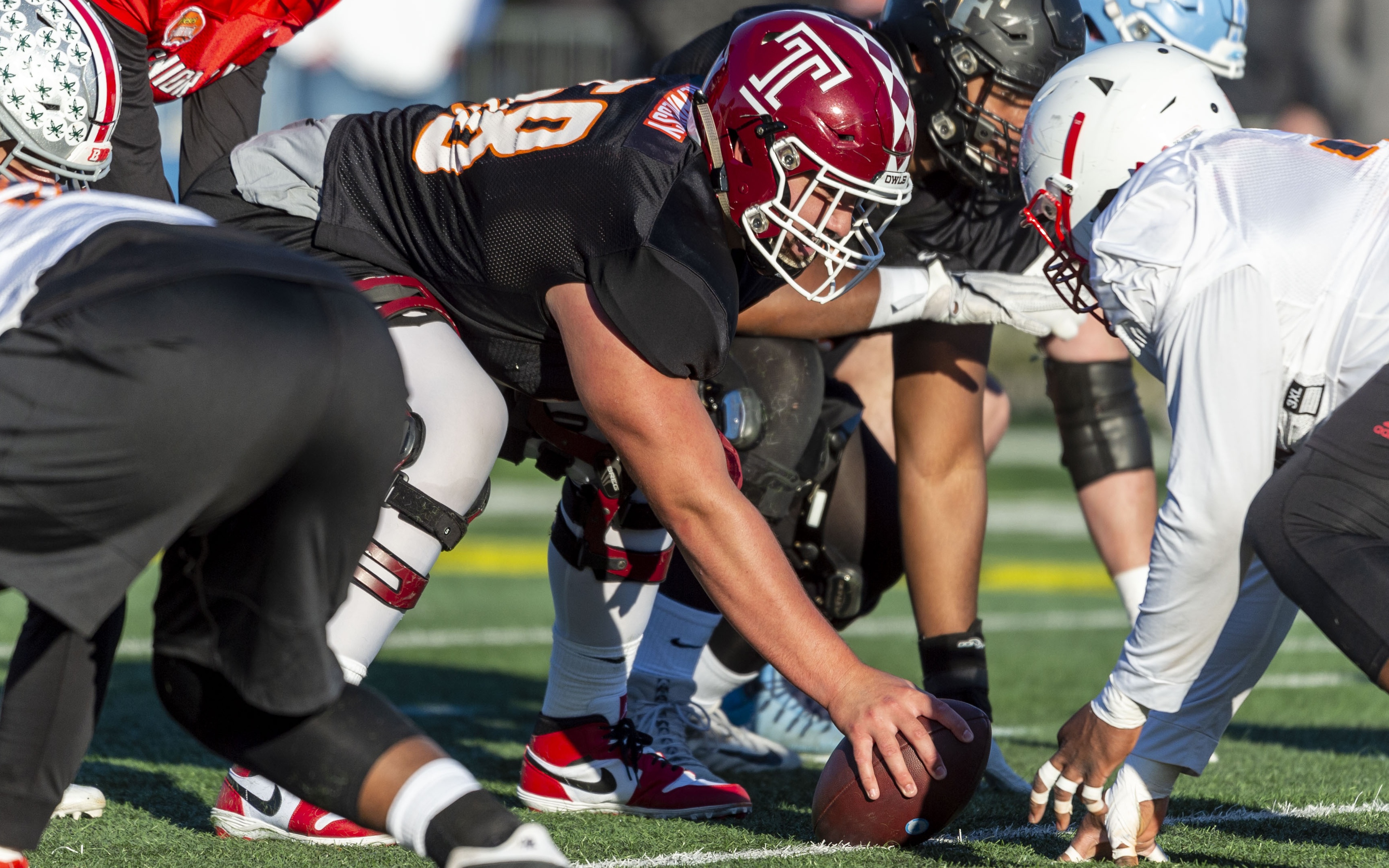 USATSI_13940655 Cropped Matt Hennessy at the Senior Bowl. Credit: Vasha Hunt, USA TODAY Sports.
