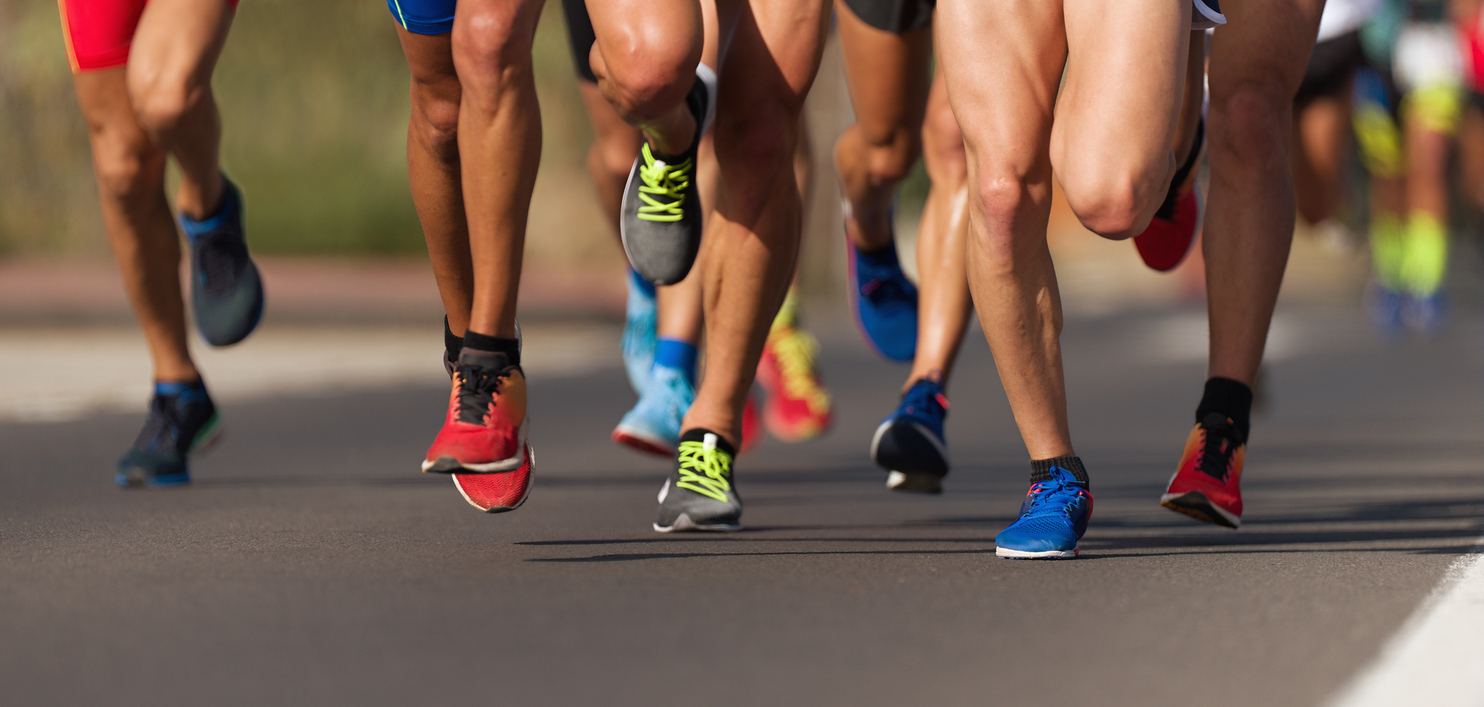 Marathon running race