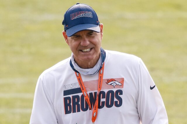 Ed Donatell at Broncos training camp. Credit: Isaiah J. Downing, USA TODAY Sports.
