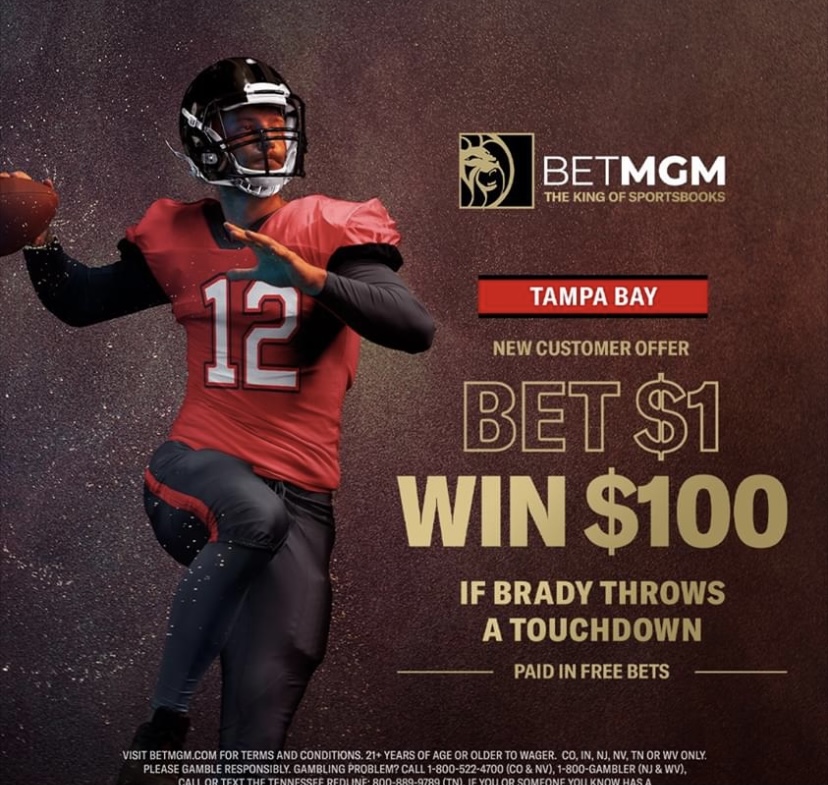 BetMGM No-Brainer: Bet $1, Win $100 if Rams or Bucs Score TD - Mile High  Sports