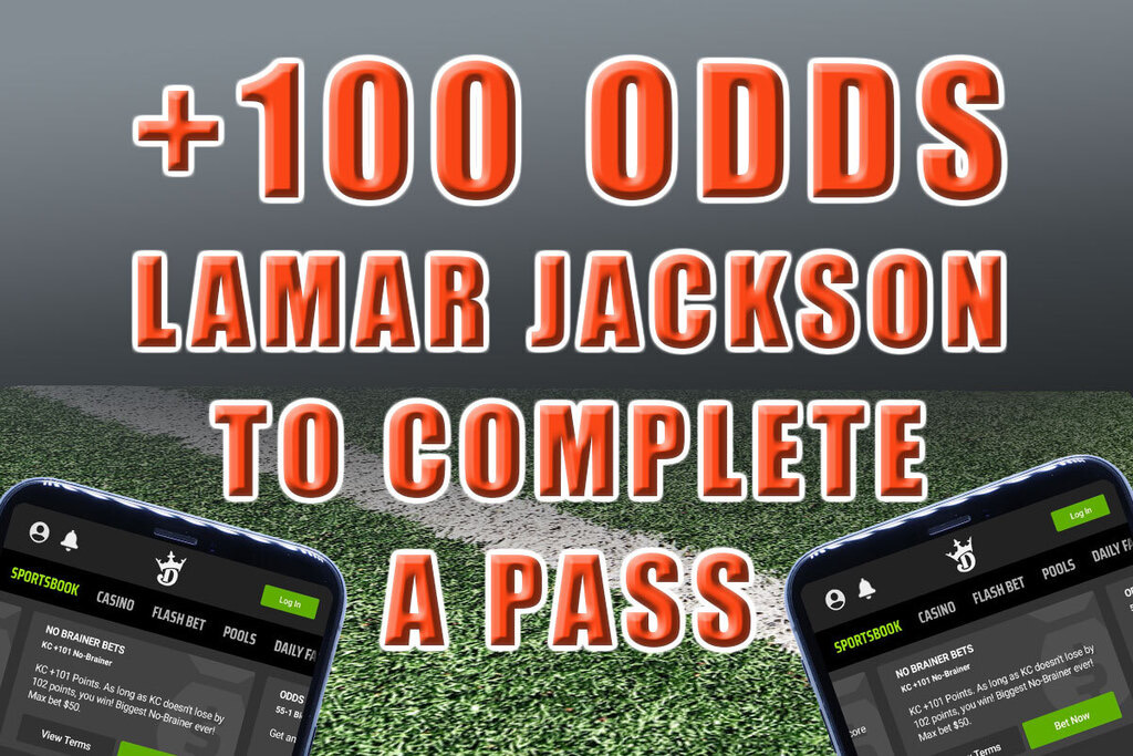 DraftKings Sportsbook Offers Insane Odds on Lamar Jackson to Complete Pass  - Mile High Sports