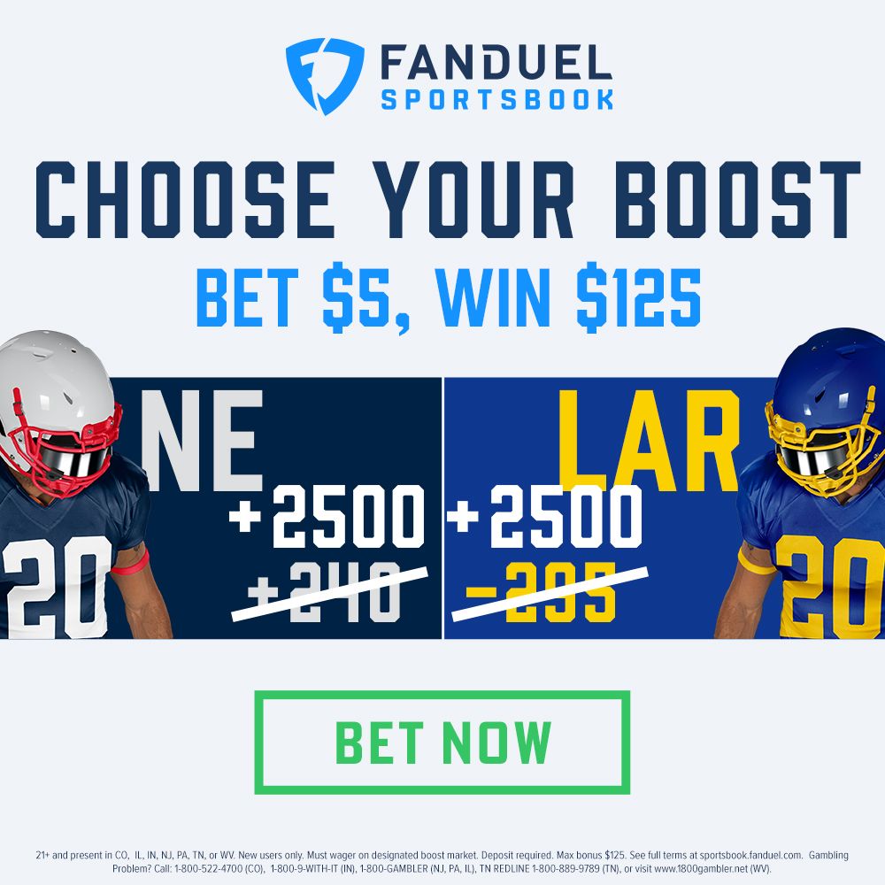 FanDuel 'Bet $5, Get $200' & More + Thursday Night Football Odds