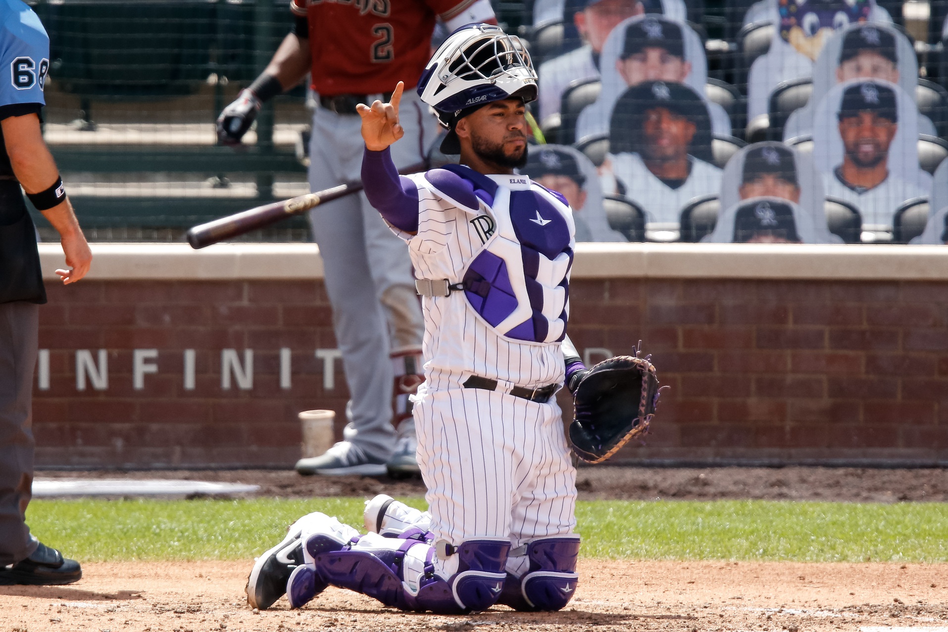 DENVER, CO - AUGUST 02: Colorado Rockies catcher Tony Wolters (14