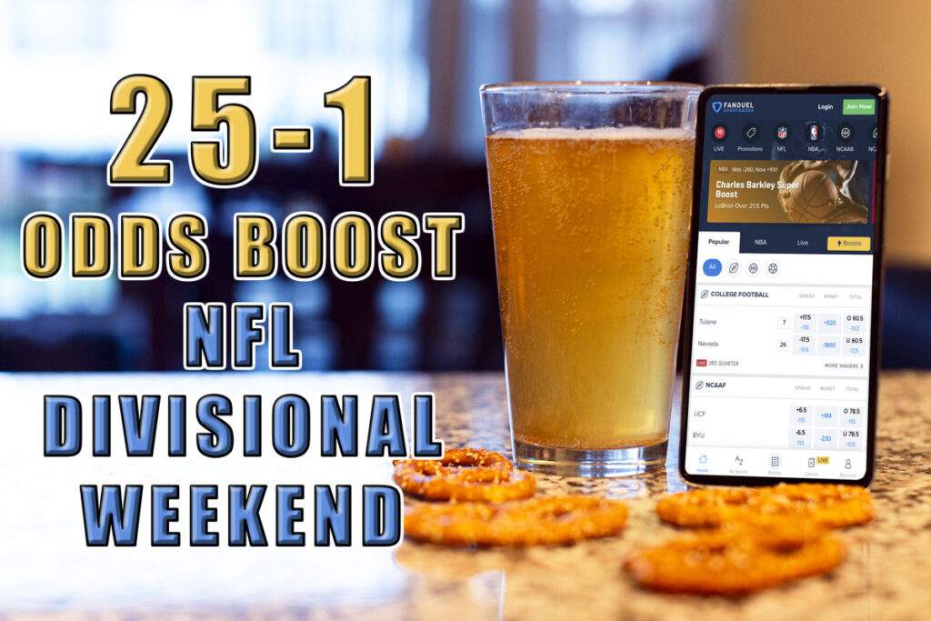 FanDuel Sportsbook Promo: Get 25-1 Odds on any NFL Divisional Game