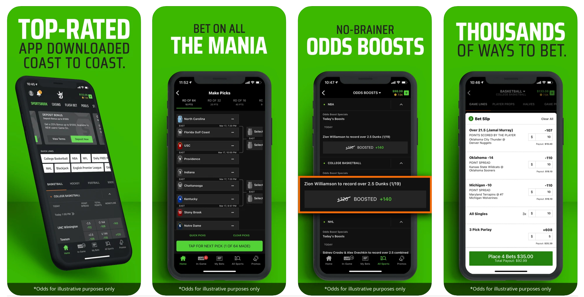 draftkings sports betting app