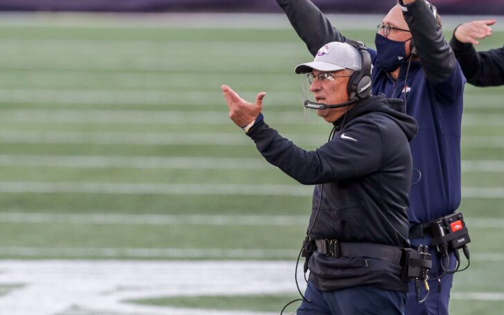 Vic Fangio in Oct. 2020. Credit: Paul Rutherford, USA TODAY Sports.