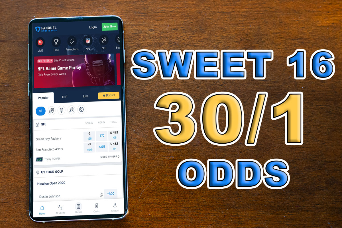 Grab 30/1 Odds on Any Sweet 16 Game at FanDuel Sportsbook Mile High