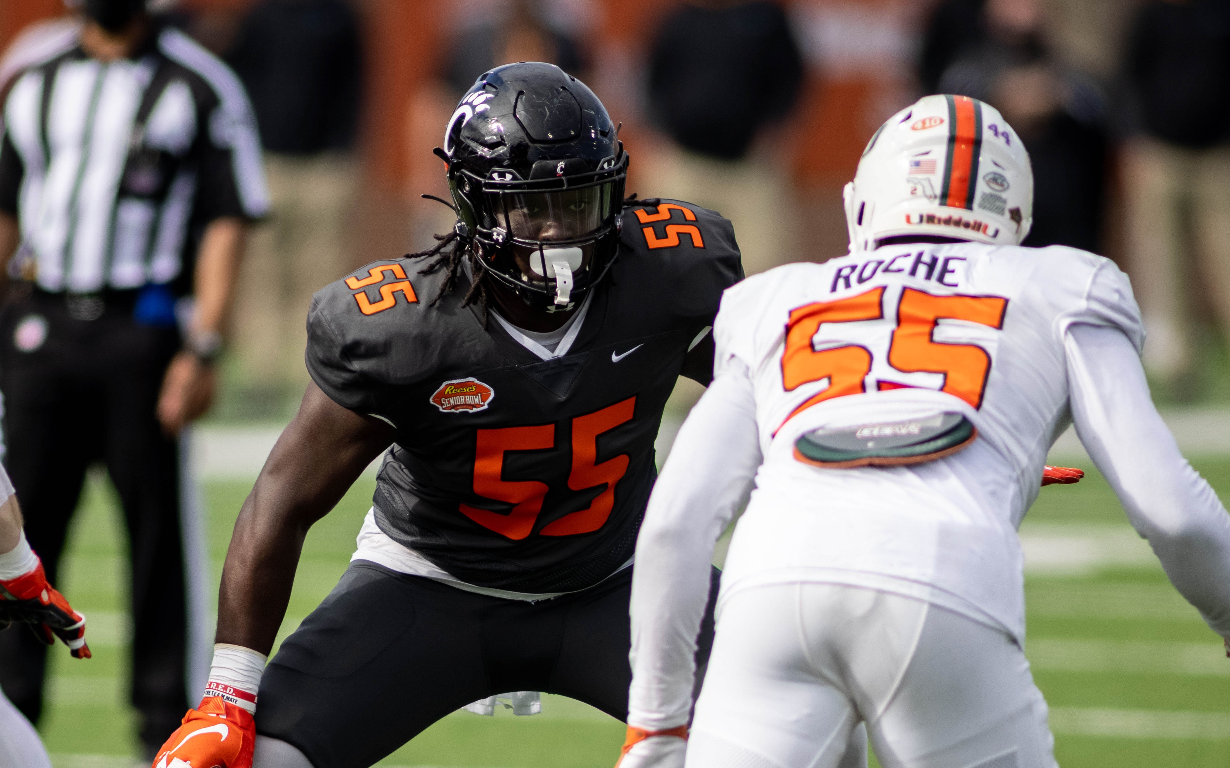 USATSI_15517328 Cropped James Hudson in the Senior Bowl. Credit: Vasha Hunt, USA TODAY Sports.