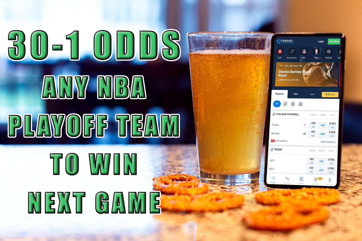 FanDuel Sportsbook Promo: Bet $5, Win $150 on any NBA Playoff Game