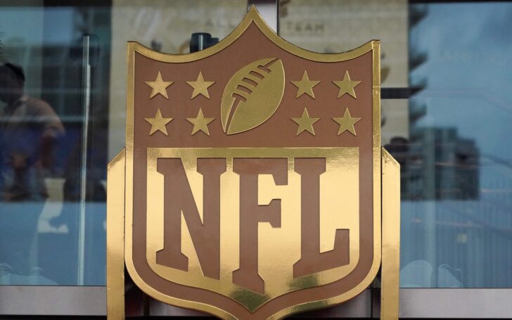 NFL Logo at NFL Honors in 2020. Credit: Kirby Lee, USA TODAY Sports.
