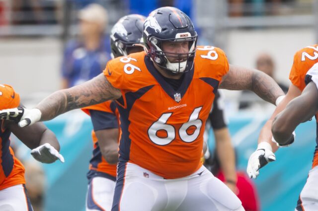 Dalton Risner is out today against Baltimore. Credit: Mark J. Rebilas, USA TODAY Sports.