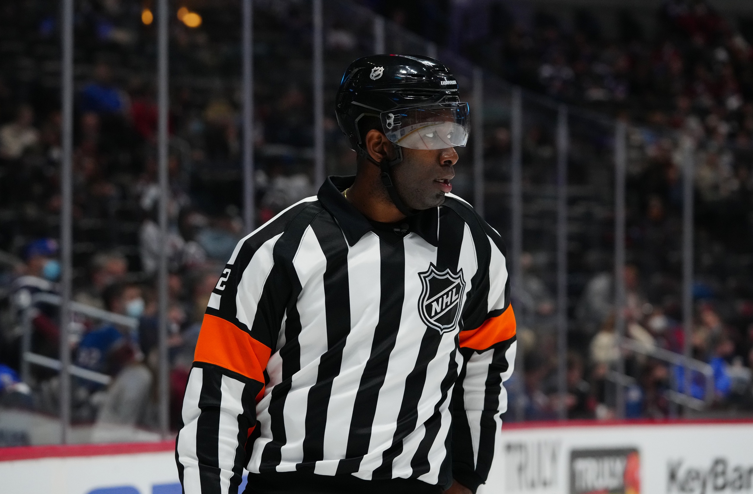 African-American NHL referee Jordan Samuels-Thomas is looking to break  barriers - Mile High Sports