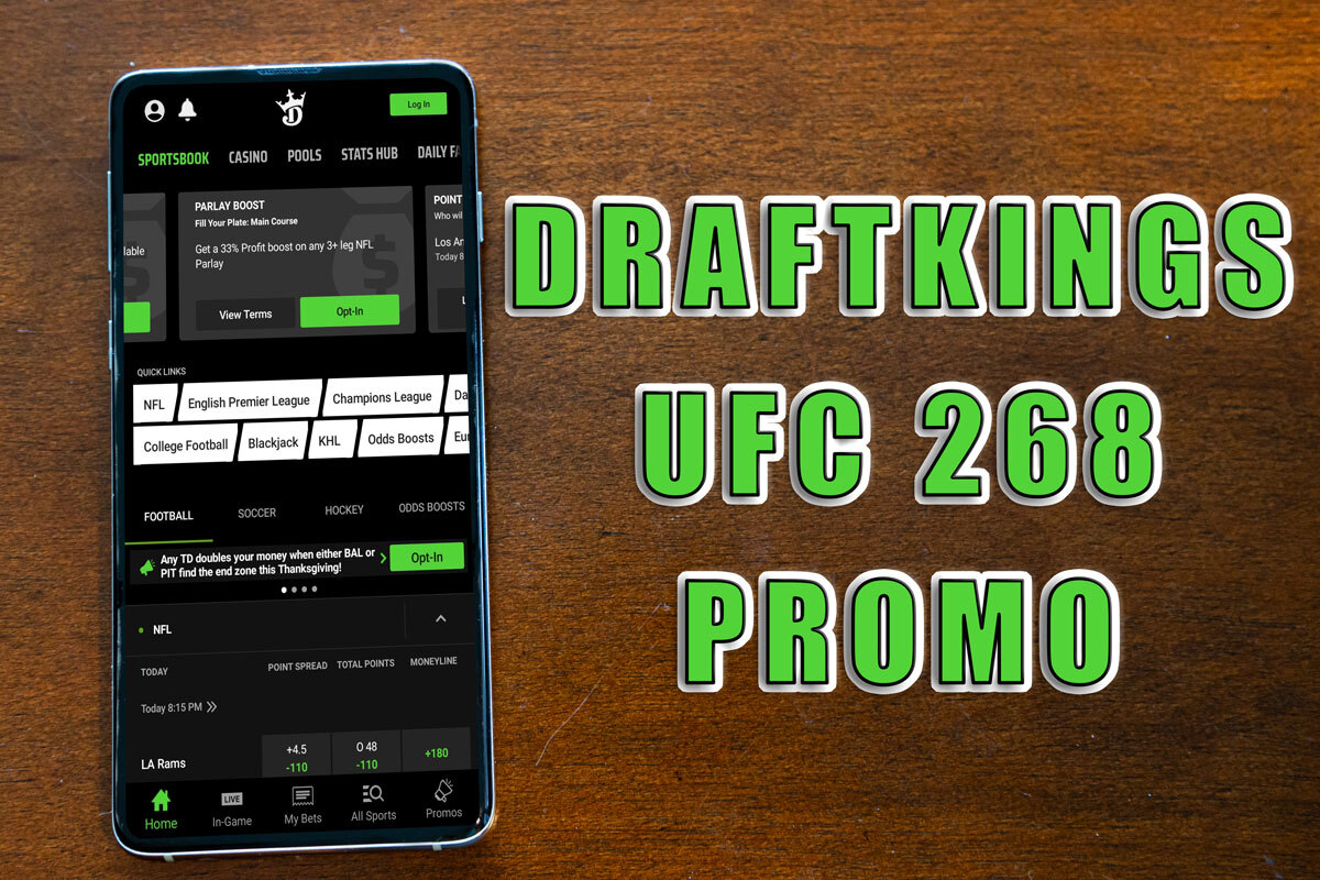 draftkings sportsbook promo ufc 268