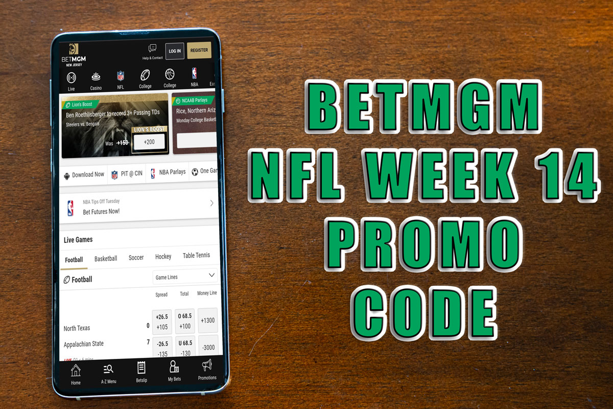 BetMGM NFL Week 14 Promo Code
