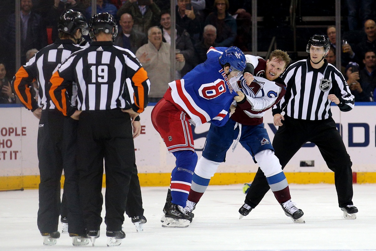 NHL: Colorado Avalanche at New York Rangers