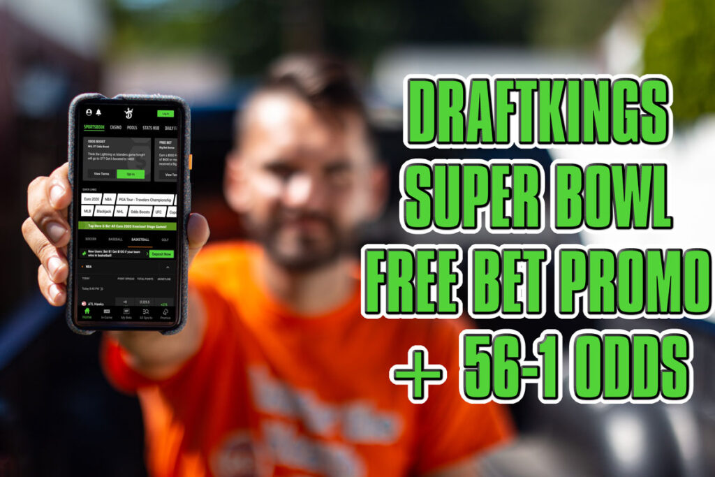 DraftKings Super Bowl Promo 1 Million Free Bet Chance Pairs With 561