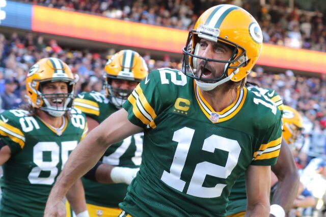 Aaron Rodgers. Credit: Mike De Sisti, Milwuakee Journal/USA TODAY Sports.