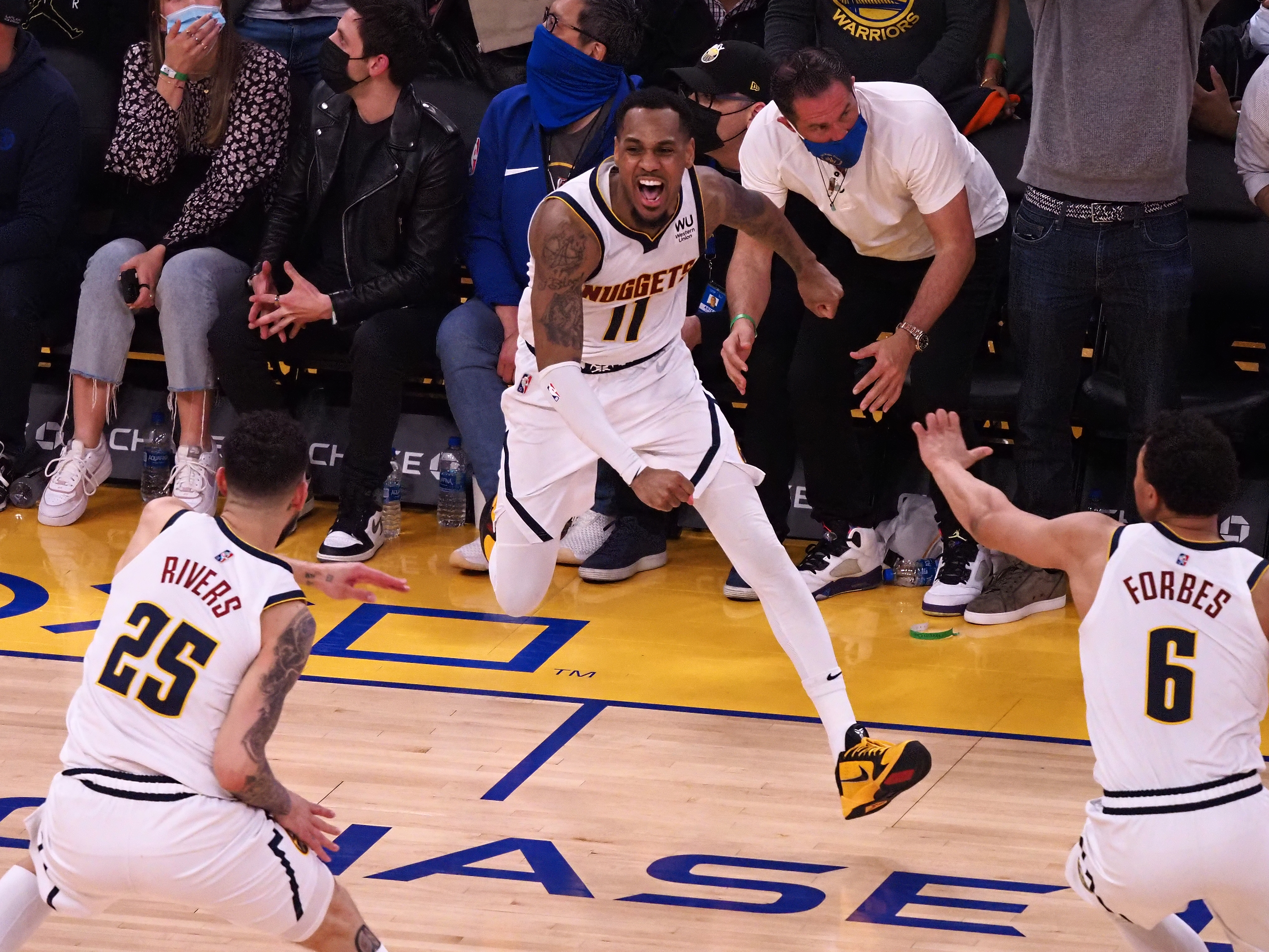 NBA: Denver Nuggets at Golden State Warriors