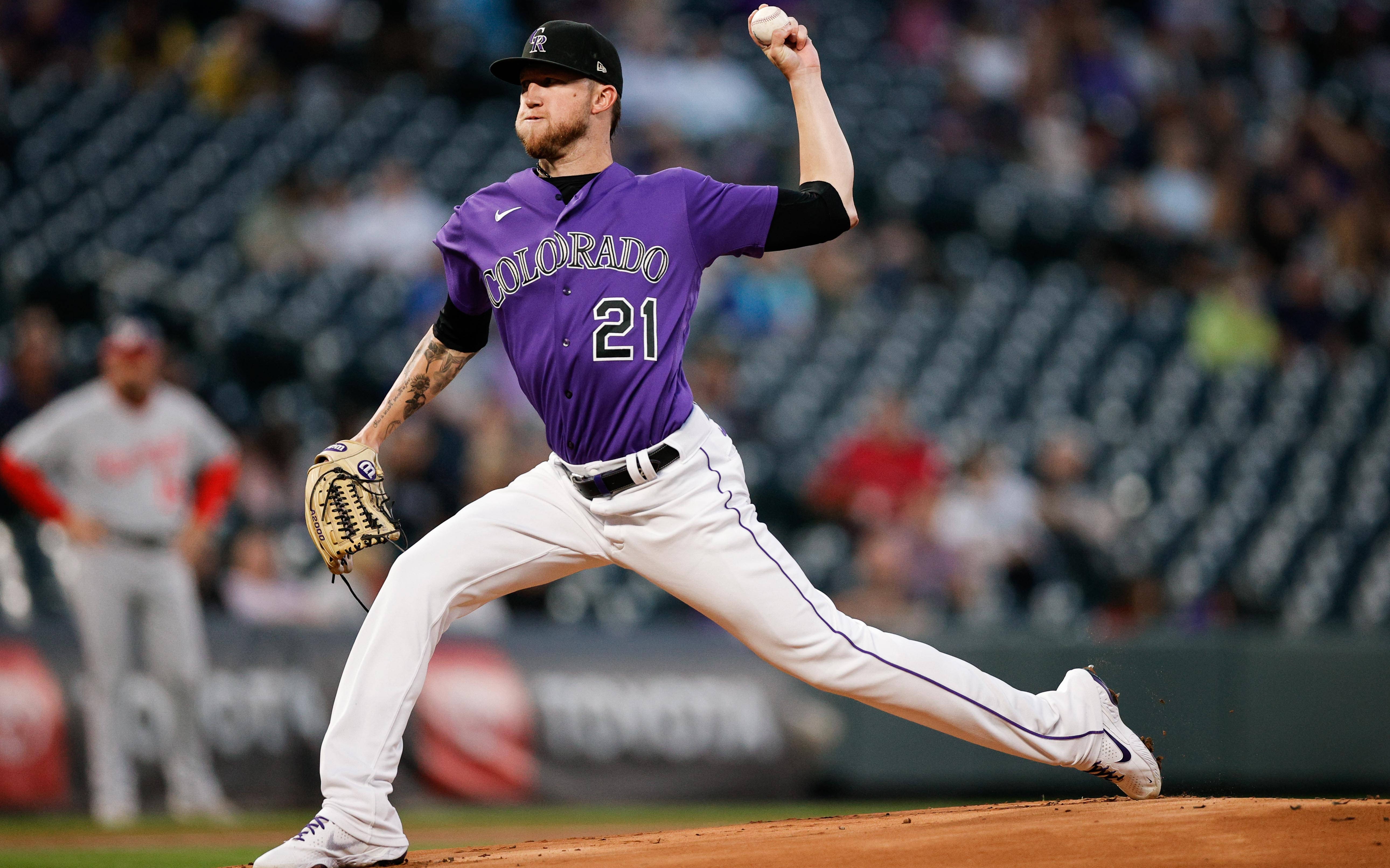 Kyle Freeland pitches. Credit: Isaiah J. Downing USA TODAY Sports.