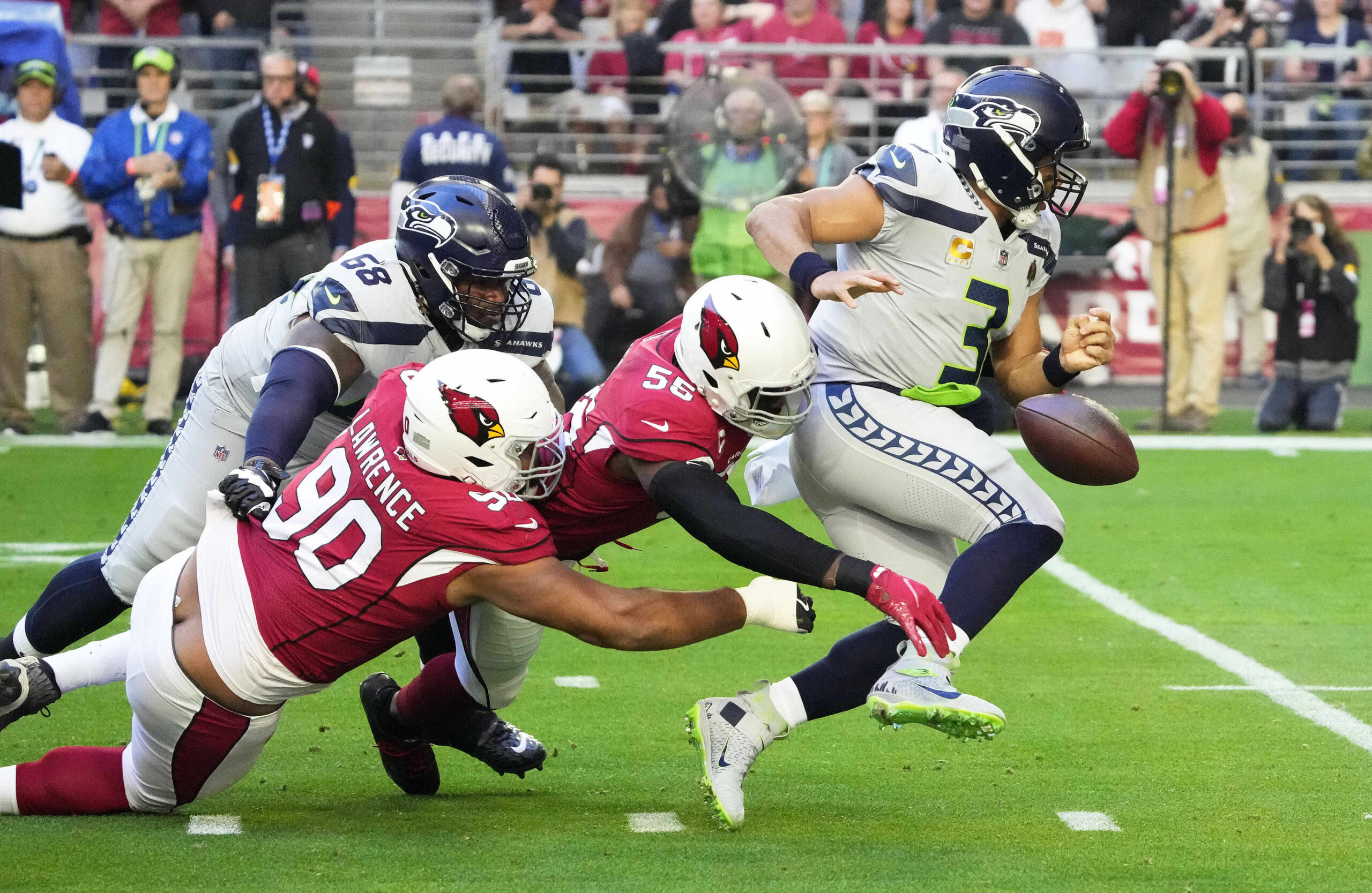 Russell Wilson escaped the worst offensive line in the NFL