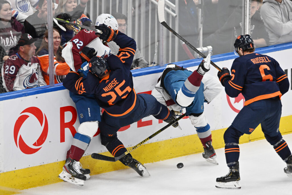 Avalanche hold off Oilers for wild 8-6 victory in Game 1