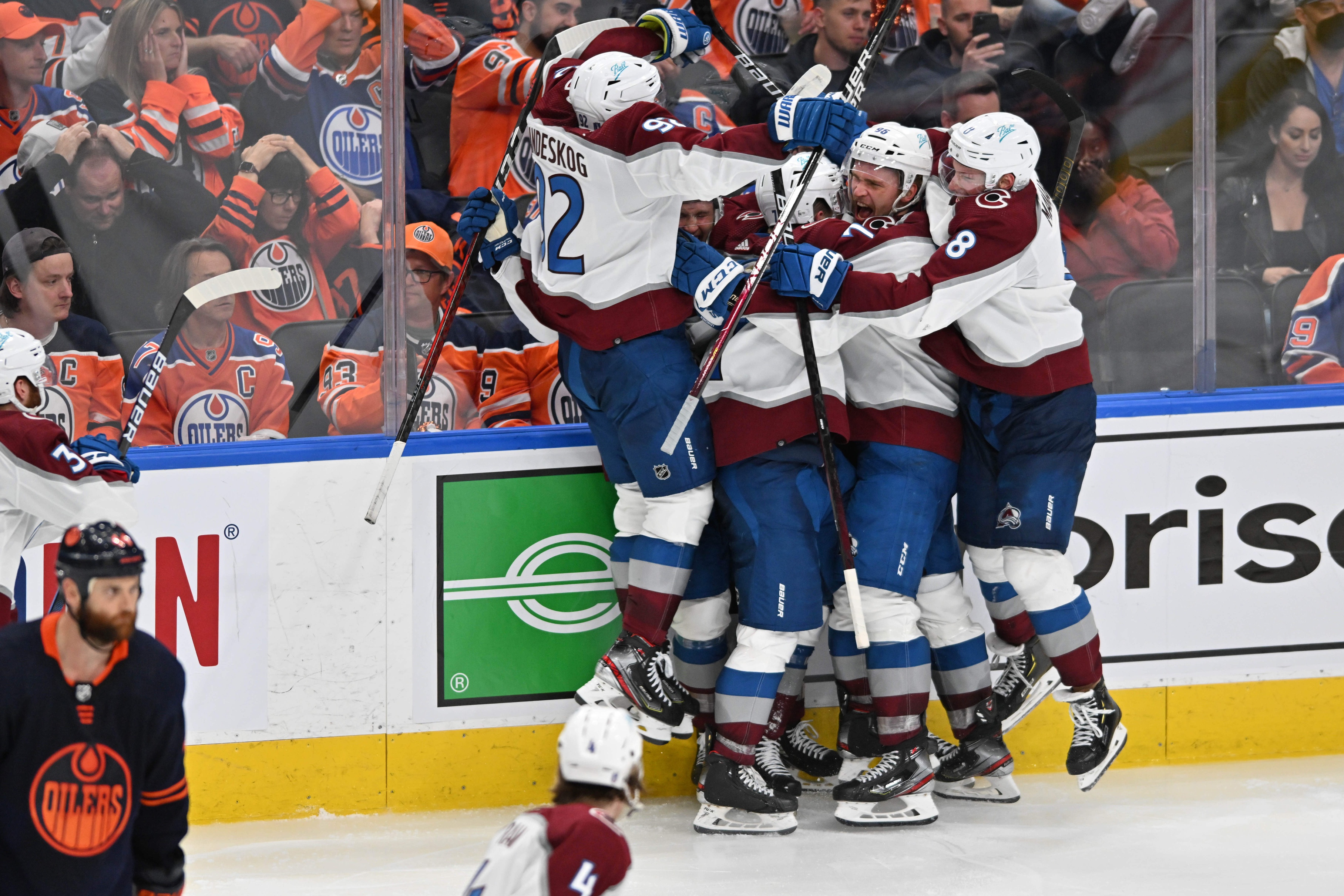 NHL: Stanley Cup Playoffs-Colorado Avalanche at Edmonton Oilers