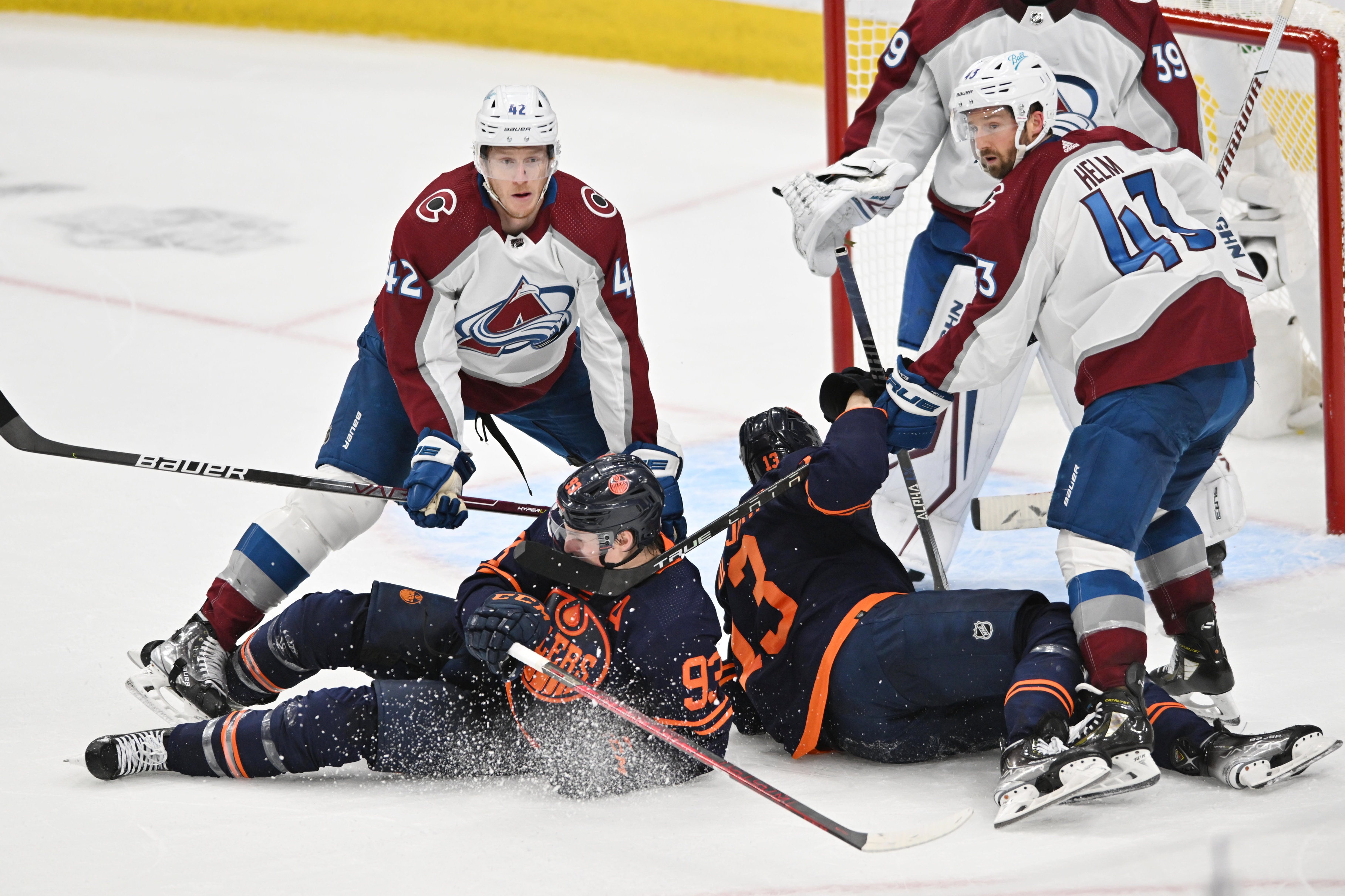 NHL: Stanley Cup Playoffs-Colorado Avalanche at Edmonton Oilers