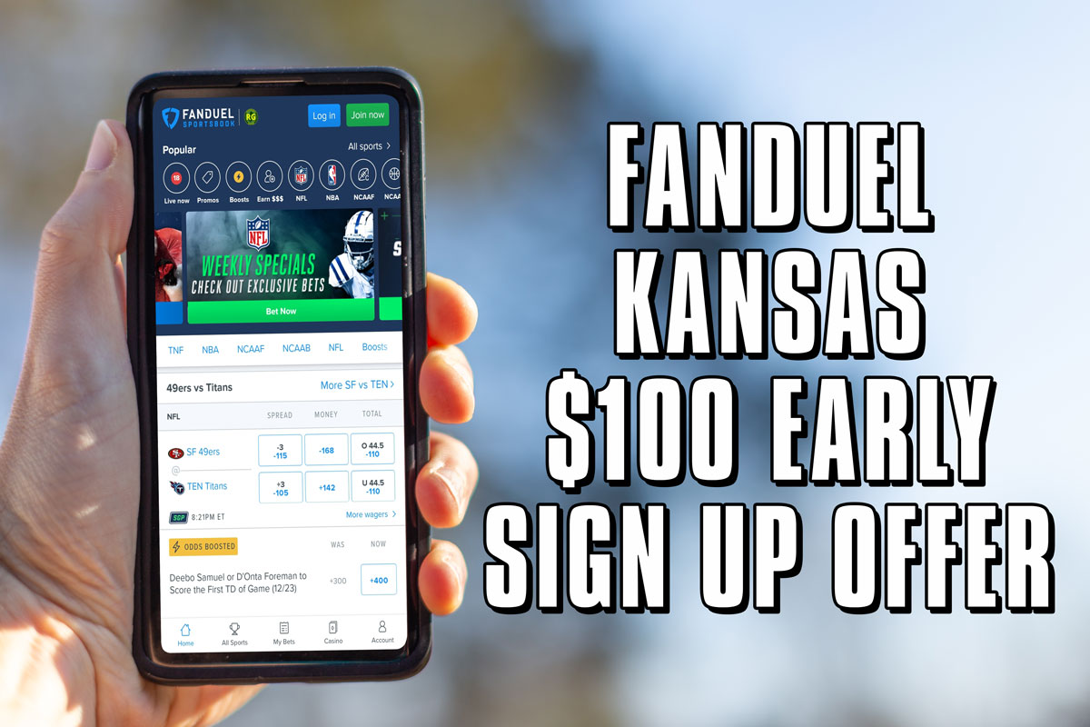 FanDuel Kansas Promo For PreRegistration Continues 100 Early Sign Up