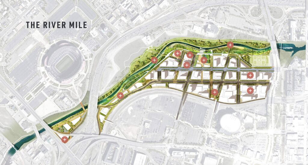 The River Mile proposed plan. Credit: TheRiverMile.com.