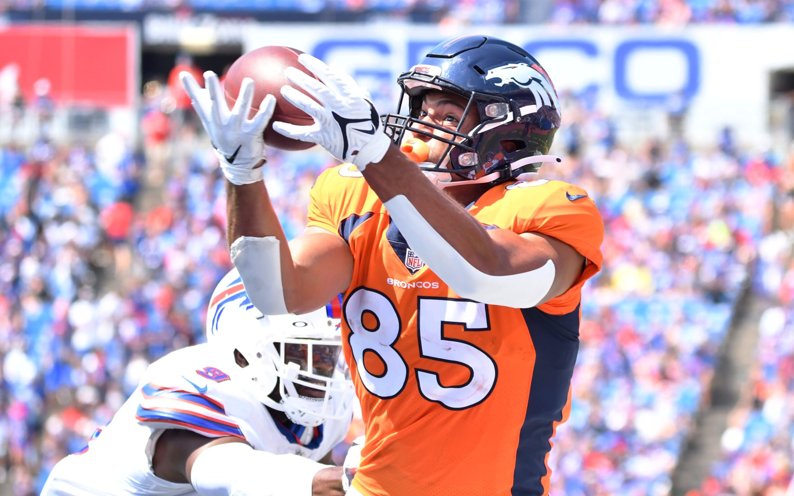 Denver Broncos tight end Albert Okwuegbunam eager to make most of his  opportunities - Mile High Sports