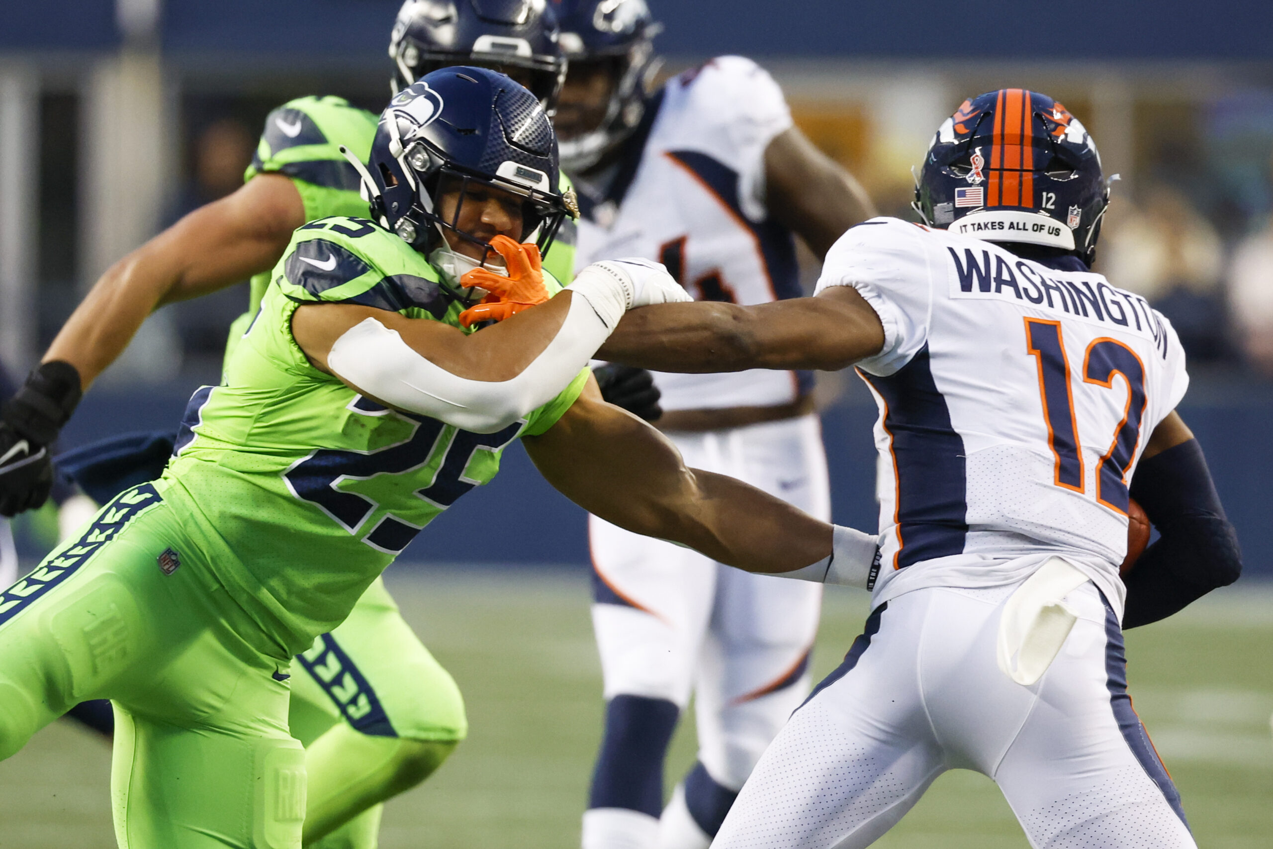 Denver Broncos' Montrell Washington during an NFL football game