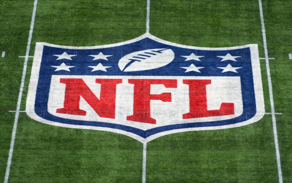 NFL logo. Credit: Kirby Lee, USA TODAY Sports.