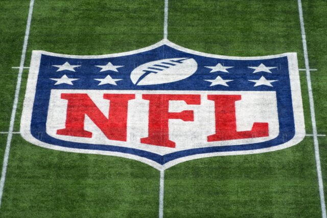 NFL logo. Credit: Kirby Lee, USA TODAY Sports.