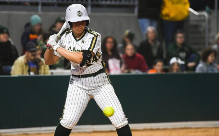 CSU Softball under the lights. Credit: Lucas Boland, The Coloradoan/USA TODAY Sports Network.