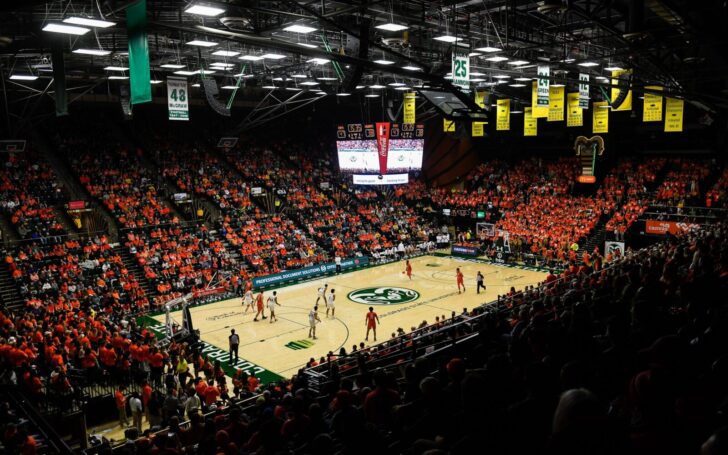 Moby Arena in Feb. 2023 as Wyoming plays Colorado State.