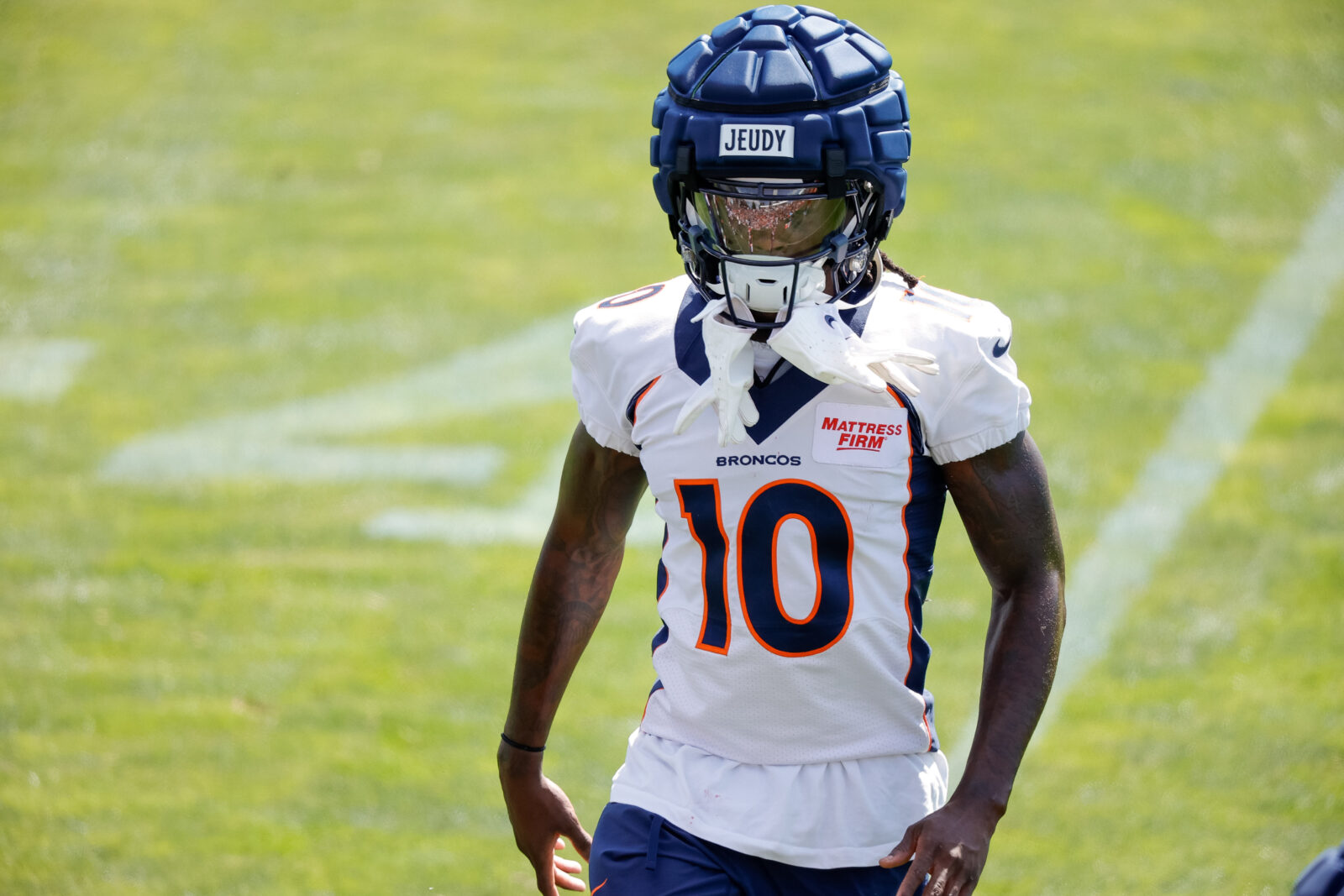 Denver Broncos linebacker Nik Bonitto (42) lines up during an NFL