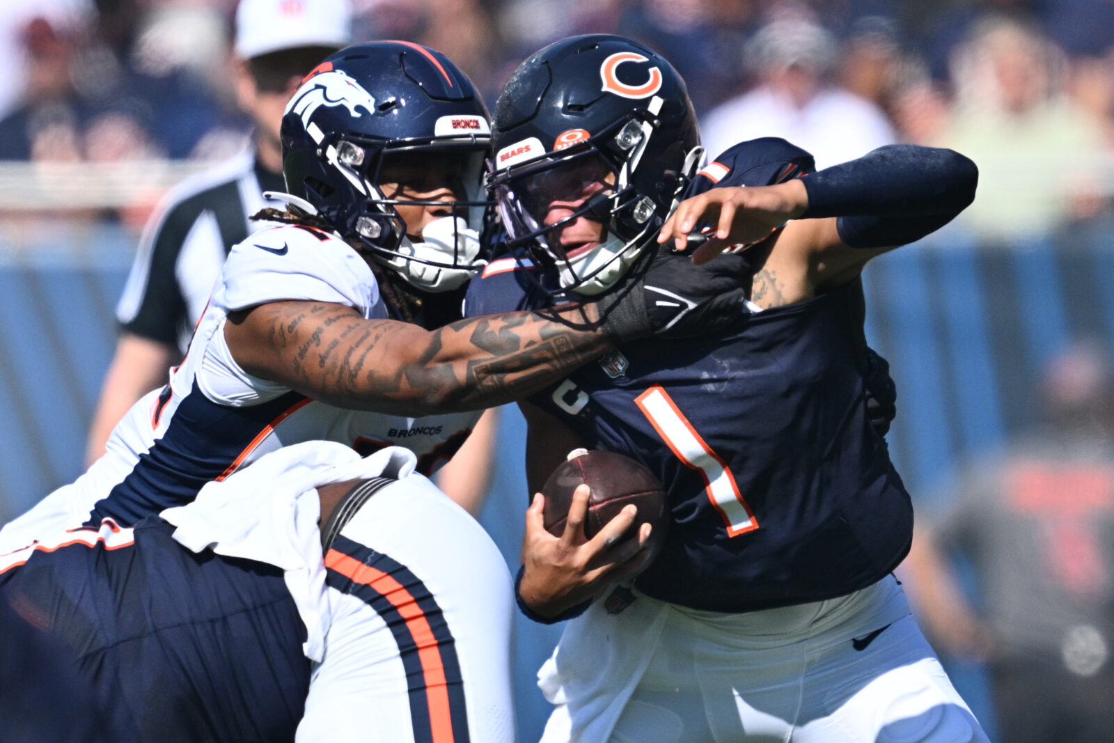 Denver Broncos linebacker Nik Bonitto (42) in action during an NFL