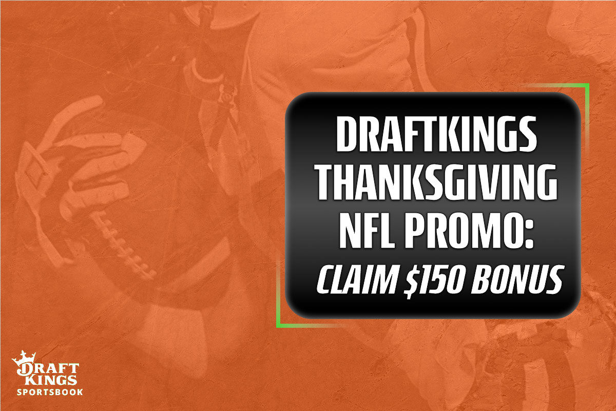 DraftKings Promo for NFL Thanksgiving Games Scores 150 Signup Offer