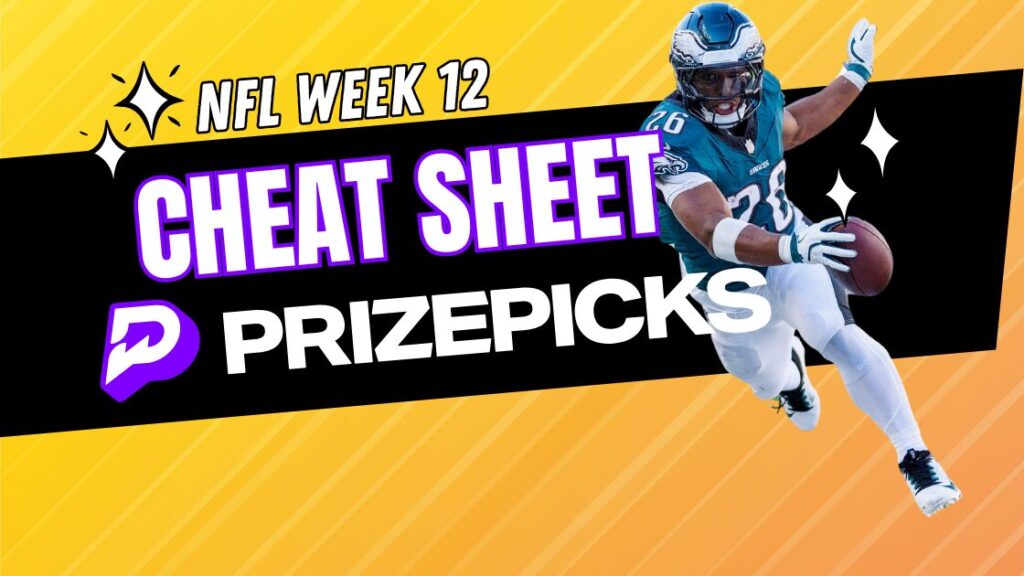 PrizePicks Cheat Sheet NFL Week 12 Top Picks & Trends For 11/24 Mile