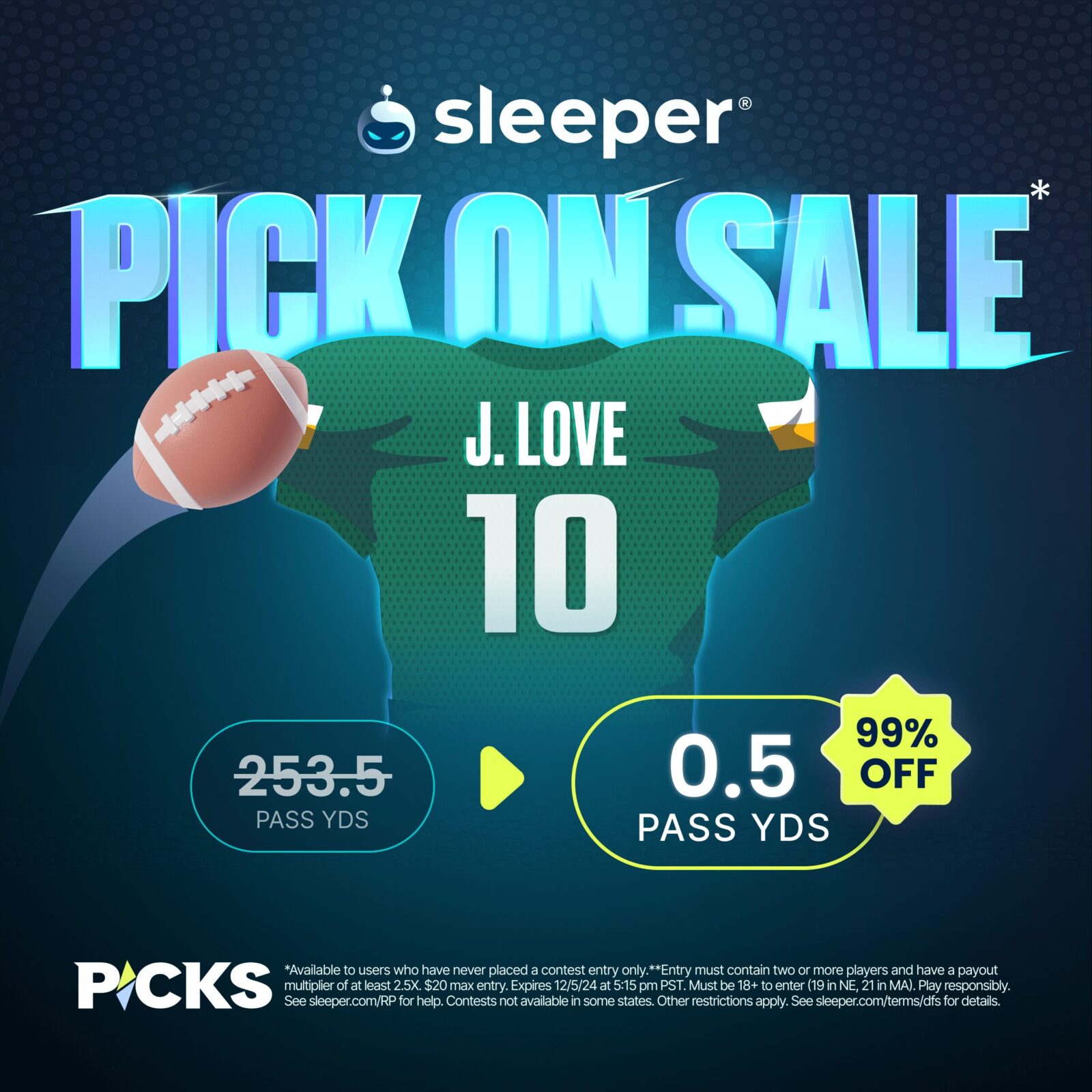 Jordan Love Sleeper promo code